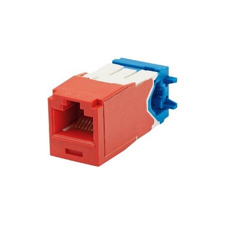 Panduit MINI-COM MODULE, CAT 6A, UTP, 8 POS 8 WIRE, UNIVERSAL CJR6X88TGRD
